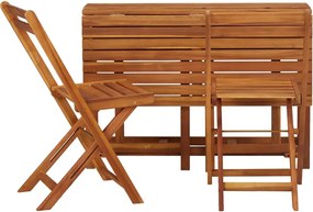 Drewniany stół i krzesła ogrodowe - Alfred