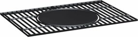 Avenberg Grill wielofunkcyjny BBQ Genius + ruszt żeliwny + kamień do pizzy, 70 x 103 x 105 cm