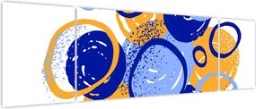 Obraz - Jasny motyw z kółkami (170x50 cm)
