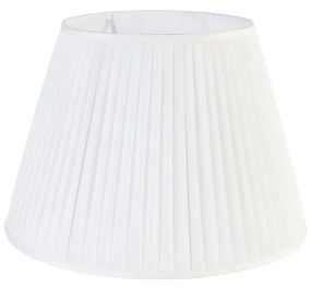 Klosz plisowany biały 45/30 cm Retro