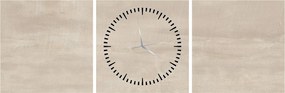 Obraz - Naturalny marmur (z zegarem) (90x30 cm)