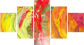 Obraz abstrakcji - malarstwo (125x70 cm)