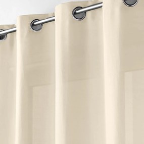 Beżowa zasłona z mikrowłókna 140x280 cm Absolu – douceur d'intérieur