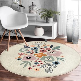 Okrągły dywan odpowiedni do prania i robotów sprzątających ø 80 cm Comfort – Mila Home