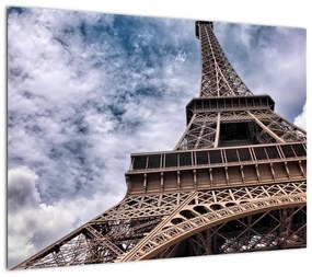 Obraz na szkle Wieży Eiffla (70x50 cm)