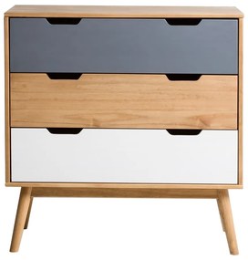 Komoda z litego drewna sosnowego Marckeric Cusco, szer. 80 cm