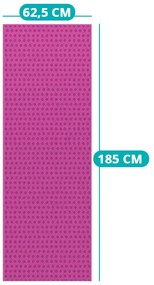 Antypoślizgowy ręcznik do jogi z torbą w prezencie-pink