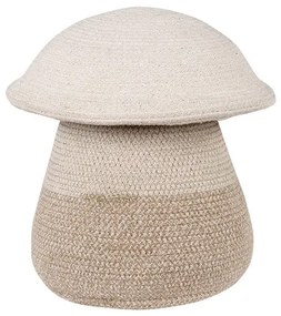 Beżowy tekstylny dziecięcy kosz na zabawki ø 33x38 cm Mama Mushroom – Lorena Canals