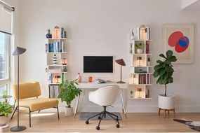 Zafferano Pina XXL lampa podłogowa LED 6W akumulatorowa IP65 ściemniacz dotykowy głowica magnetyczna brązowa