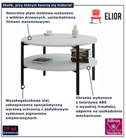 Biały stolik kawowy do salonu  R4-H12