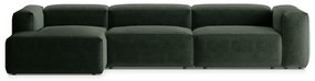 Zielony narożnik (lewostronny/z szezlongiem) Bergamo – Cosmopolitan Design