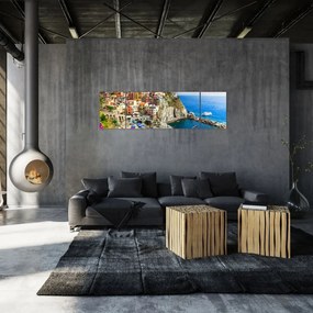 Obraz - Włoska wioska Manarola (170x50 cm)