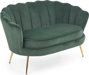 Tapicerowana sofa z oparciem w kształcie muszli Amorinito XL