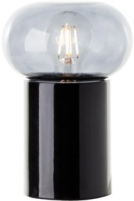 Brilliant - Lampa stołowa KNUT 1xE27/25W/230V czarna/przezroczysta