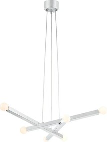 Metalowa lampa wisząca w kolorze srebra Stack – Markslöjd