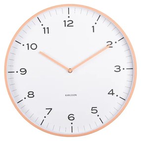 Karlsson 6011OR designerski zegar ściennypomarańczowy, średnica 40 cm