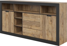 Komoda DAVOR 220 cm do Salonu Sypialni Dąb Samdal