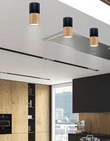 Czarna lampa tuba do nowoczesnego wnętrza - 4X K072 L5-S12