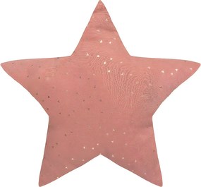 Dekoracyjna poduszka Gwiazda Berlingot Terracotta 40 x 40 cm z Metalicznymi Wzorami