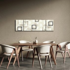 Geometryczny abstrakcyjny obraz (170x50 cm)