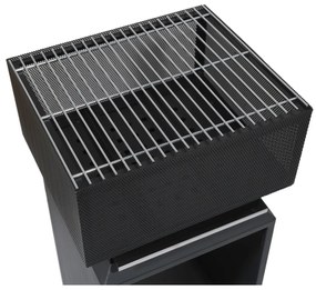 Cattara Palenisko przenośne z kratką Cube, 74 cm