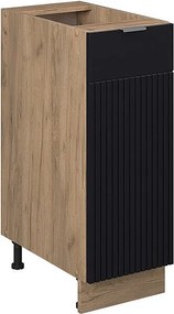 Szafka apteczna czarne paski 30x51.6x82 fame-line