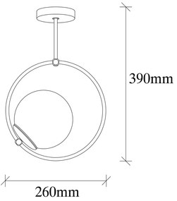 Czarna metalowa lampa wisząca Opviq lights Erasto