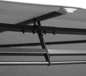 Outsunny pawilon ogrodowy namiot imprezowy namiot ogrodowy podwójny daszek 3x4m kolor ciemnoszary