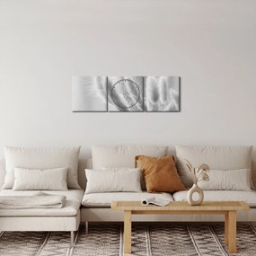 Obraz - Trawa z króliczym ogonkiem (z zegarem) (90x30 cm)