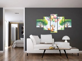 Obraz – Szczęśliwy lis (125x70 cm)