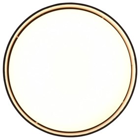 Czarna lampa sufitowa LED ø 30 cm Locarno – Trio