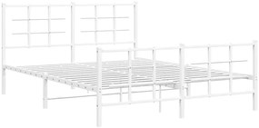 Metalowe białe łóżko loftowe 200x200 cm L8-P96