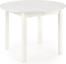 Biały stół rozkładany z okrągłym blatem Ringo