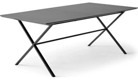 Czarny rozkładany stół z czarnym blatem 90x165 cm Meza – Hammel Furniture