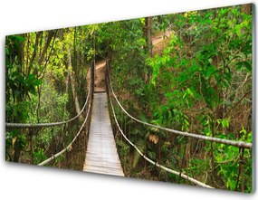 Szkło Ozdobne do Kuchni Most w Sercu Dżungli