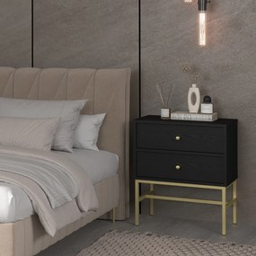 Szafka Nocna TORINO - Grafit / Wysokość 62.5 cm