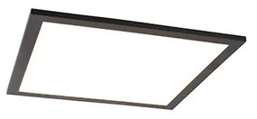 Czarna lampa sufitowa 40 cm z diodą LED z pilotem zdalnego sterowania - Live Nowoczesny Oswietlenie wewnetrzne