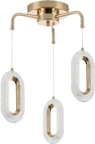 LAMPA SUFITOWA WISZĄCA LED G173-3CP ZŁOTA