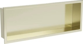 Mexen X-Wall-R półka wnękowa z kołnierzem 60 x 20 cm, złota szczotkowana - 1950602010