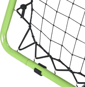 Rebounder Bejsbol Bramka Odbijająca Składana Metalowa Rama Siatkowa Zielona | Aosom PL
