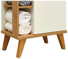 Biała niska szafka łazienkowa 51x90 cm Set 923 – Pelipal