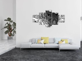 Obraz - Egzotyczny ogród (125x70 cm)