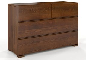 Komoda drewniana z szufladami Narcyx 3S - Orzech