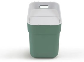 Jasnozielony kosz na śmieci do segregacji odpadów z plastiku z recyklingu 20 l Ready To Collect – Curver
