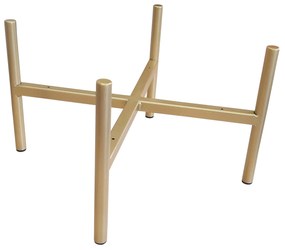 Pufa OLA LOFT ławka podnóżek metal złota MG50