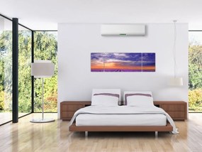 Obraz lawendowego pola (170x50 cm)