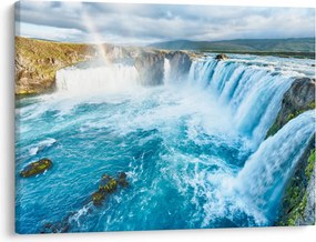 Obraz - Wodospad Godafoss (70x50 cm)