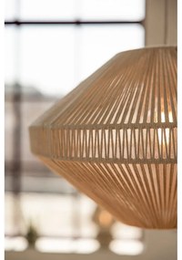 Lampa wisząca w naturalnym kolorze z tekstylnym kloszem ø 50 cm Razzo – Markslöjd