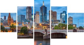 Obraz miasta Melbourne (125x70 cm)