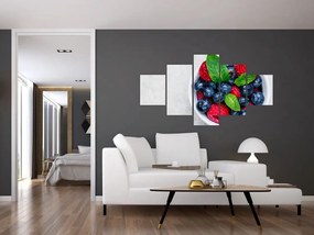 Obraz- miska z leśnymi owocami (125x70 cm)